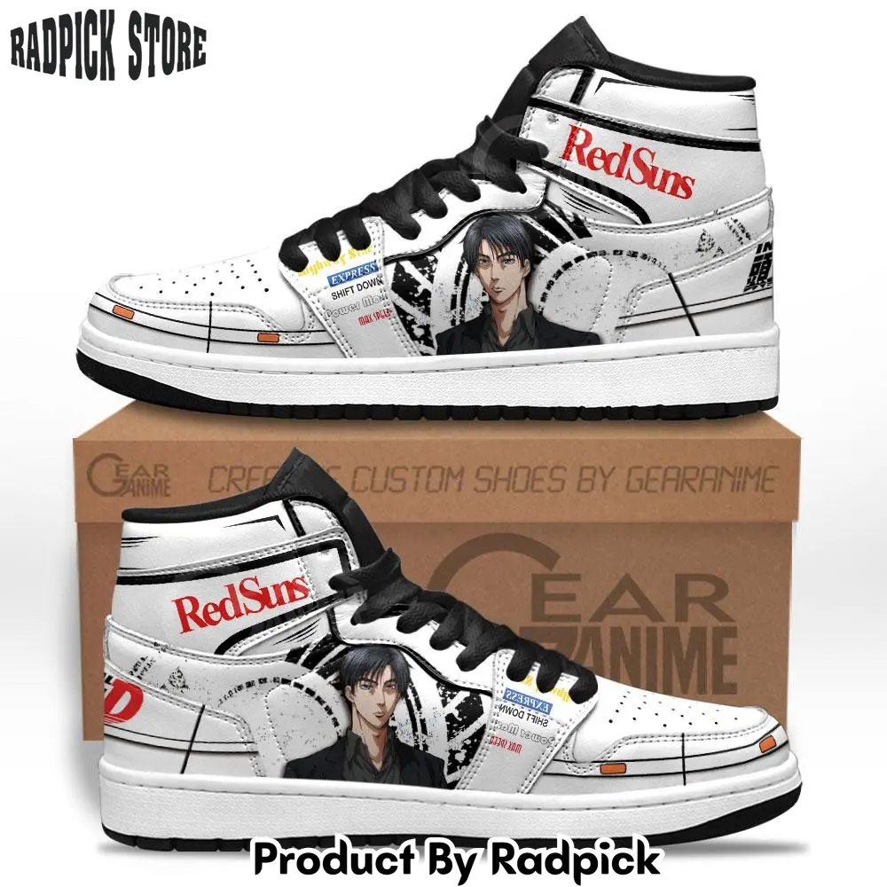 Initial d ryosuke takahashi air jordan high top sneakers anime mn27  rp0250406
